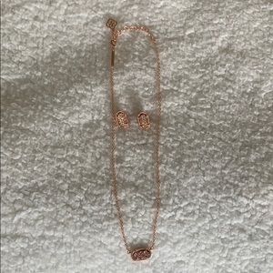 Necklace and earrings